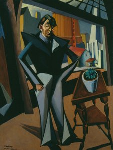 Man Standing at a Window by Lajos Tihanyi